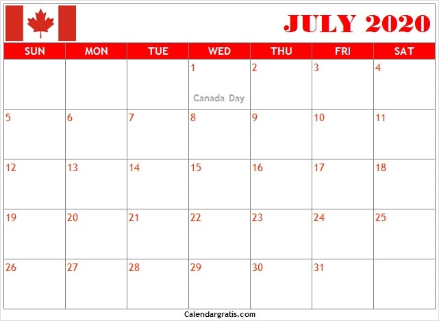 Canada Day 1st July