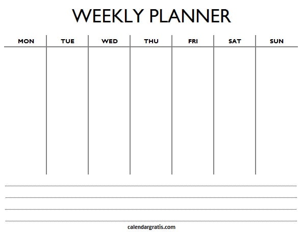 Weekly Planner Template Printable Free Blank Week Schedule Planner weekly-planner-template-printable-free-blank-week-schedule-planner