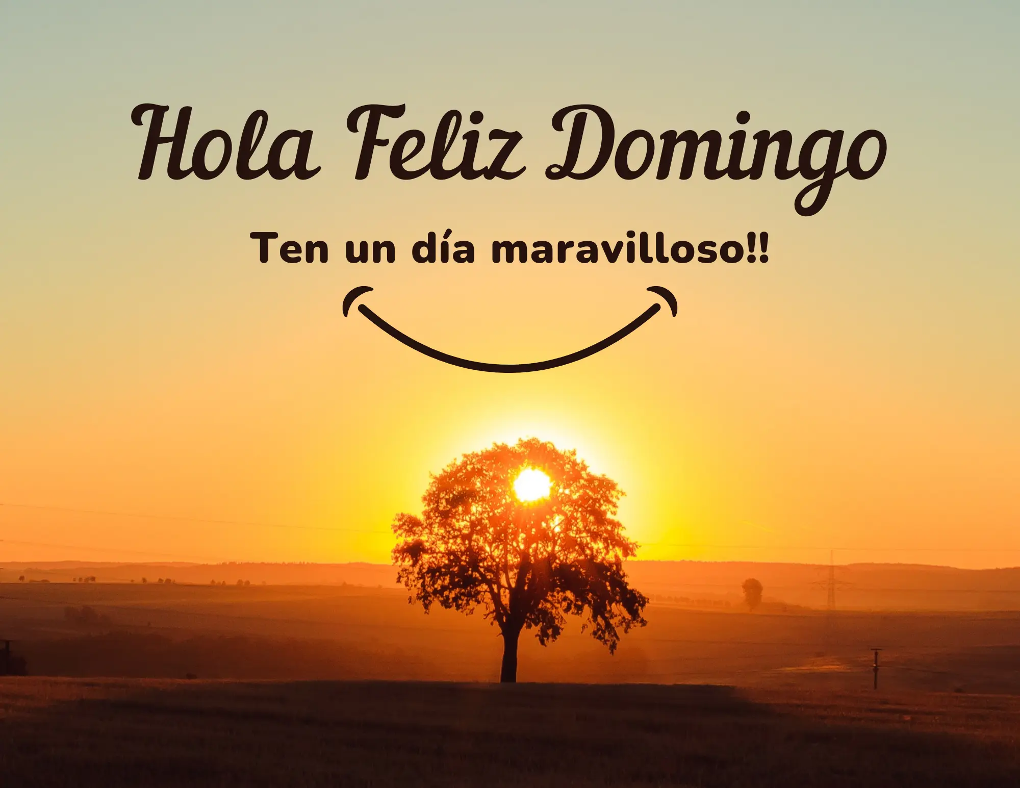 Saluda al Domingo con una Sonrisa - Hola Feliz Domingo