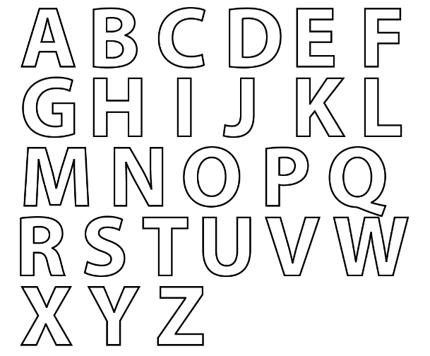 Alphabet Coloring Pages A-Z