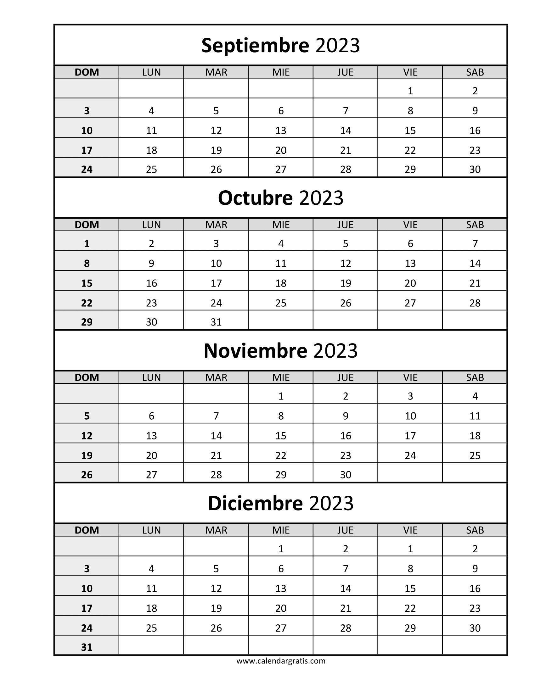 Septiembre, octubre, noviembre, diciembre 2023: Ojegueru imagen ramo.