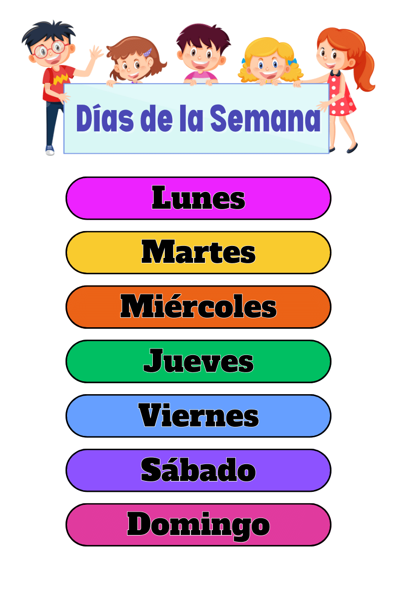 Dias de la semana en español